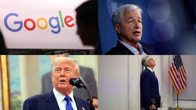 Quartz: A Google stock panic, Microsoft vs. Amazon, and Jamie Dimon on tariffs: Markets news roundup