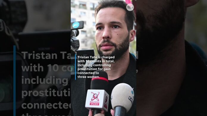 USA TODAY: Tate brothers charged with sex crimes in UK #Shorts