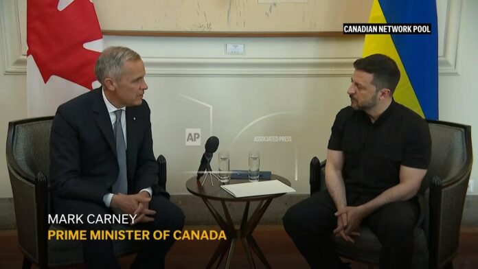 Associated Press: Canada’ PM Mark Carney meets with Ukraine President Zelenskyy in Rome