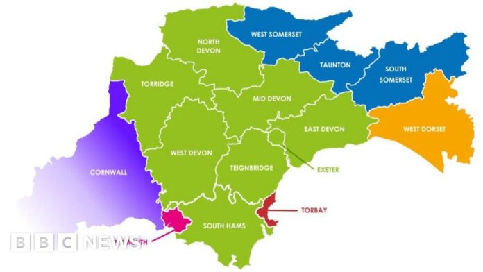 Plans for three new councils and mayor for Devon