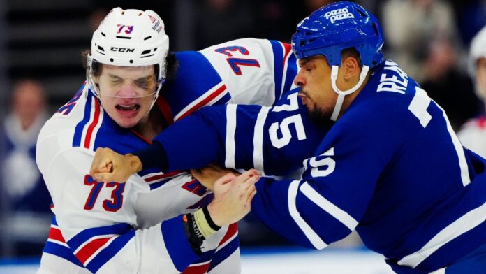 Maple Leafs starting Ryan Reaves in New York for one reason only