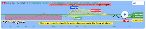 Bitcoinist: Shiba Inu Triangle Formation Puts The Bears In Charge, 20% Crash Could Rock Meme Coin