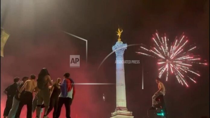 Associated Press: Celebrations in Paris after PSG beats Inter Milan in Champions League final