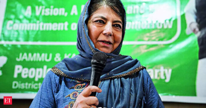 Mehbooba Mufti urges cross-party support for key bills in J&K assembly